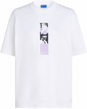 KARL LAGERFELD JEANS Tričko  levanduľová / čierna / biela