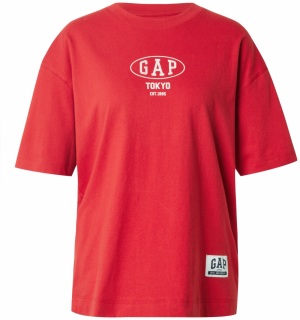 GAP Oversize tričko  červená / biela