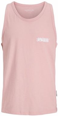 JACK & JONES Tričko 'JCOSago'  ružová / biela