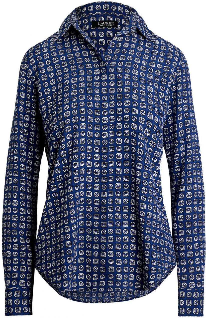 Lauren Ralph Lauren Blúzka  modrá / biela