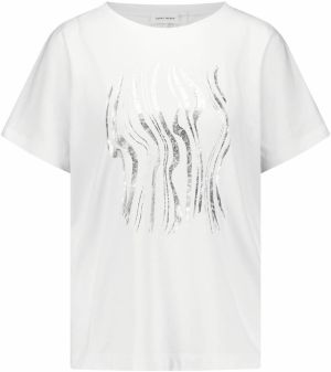 GERRY WEBER Tričko  strieborná / biela