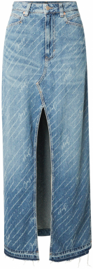 BOSS Sukňa  modrá denim / pastelovo modrá