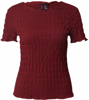 VERO MODA Tričko 'VMFIONA'  vínovo červená