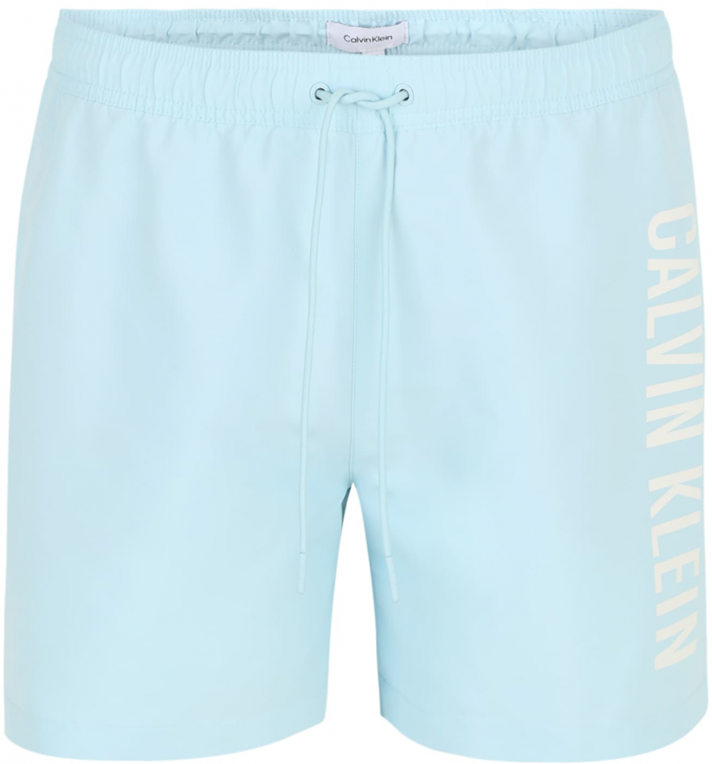 Calvin Klein Swimwear Plavecké šortky  svetlomodrá / biela