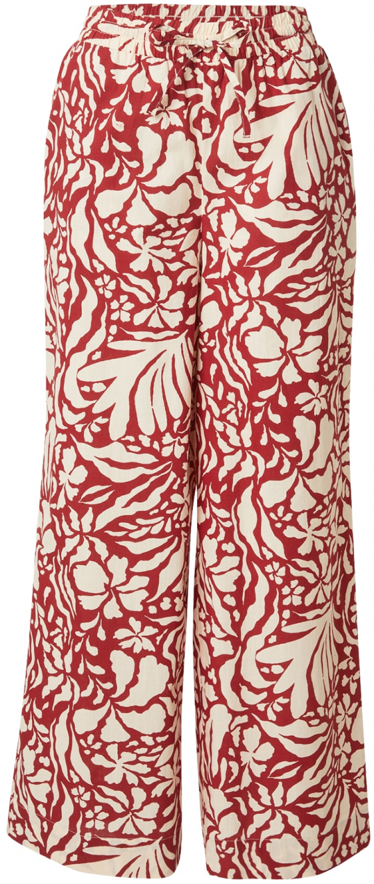 ONLY Nohavice 'ONLKALEEN'  červená / biela