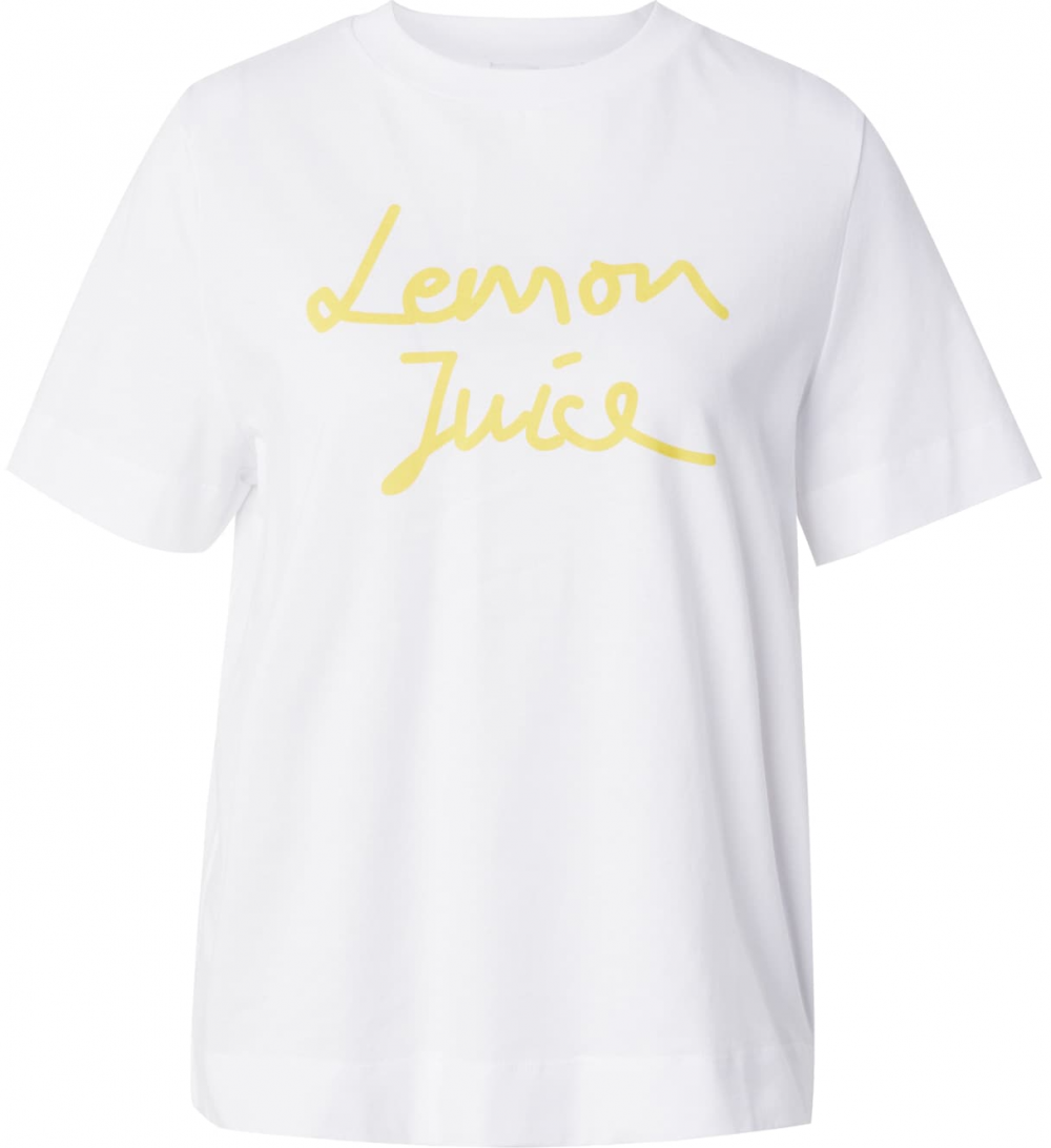 Rich & Royal Tričko 'Lemon Juice'  modrá / medová / biela