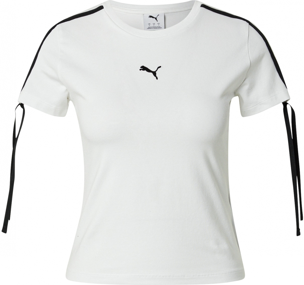 PUMA Tričko 'MODERN DELIGHT'  čierna / biela