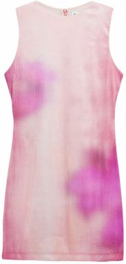 Desigual Kokteilové šaty  ružová / fuksia / pastelovo červená / biela
