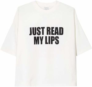 Bershka Tričko  nebielená / červená / čierna