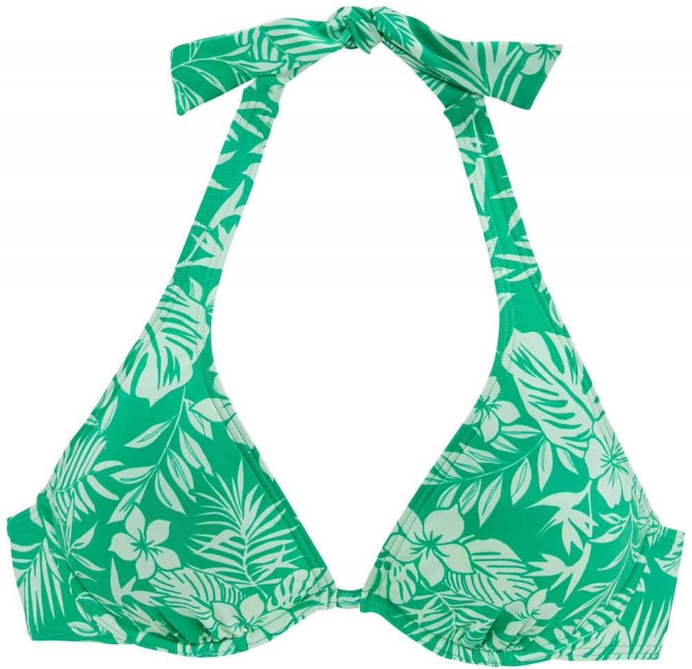 VENICE BEACH Bikinový top  mätová / biela