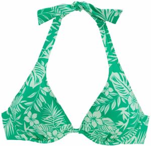 VENICE BEACH Bikinový top  mätová / biela