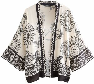 Next Kimono  čierna / biela