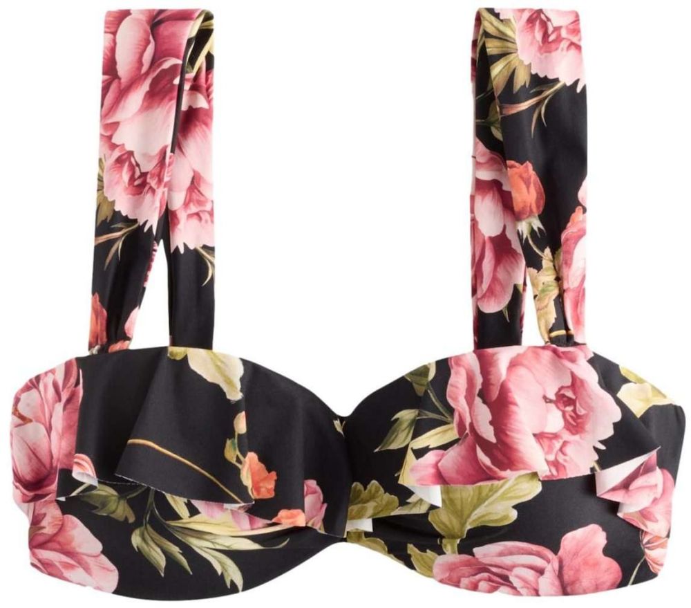 Next Bikinový top  olivová / ružová / tmavoružová / čierna