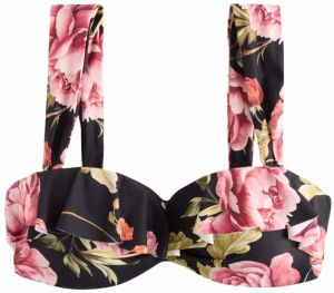 Next Bikinový top  olivová / ružová / tmavoružová / čierna