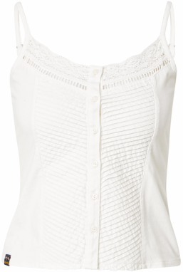 Superdry Top  biela ako vlna