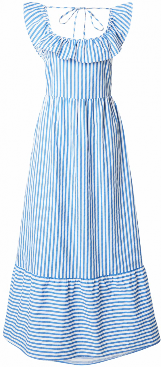 VERO MODA Letné šaty 'VMJarlotte'  modrá / biela