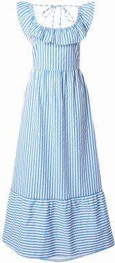 VERO MODA Letné šaty 'VMJarlotte'  modrá / biela