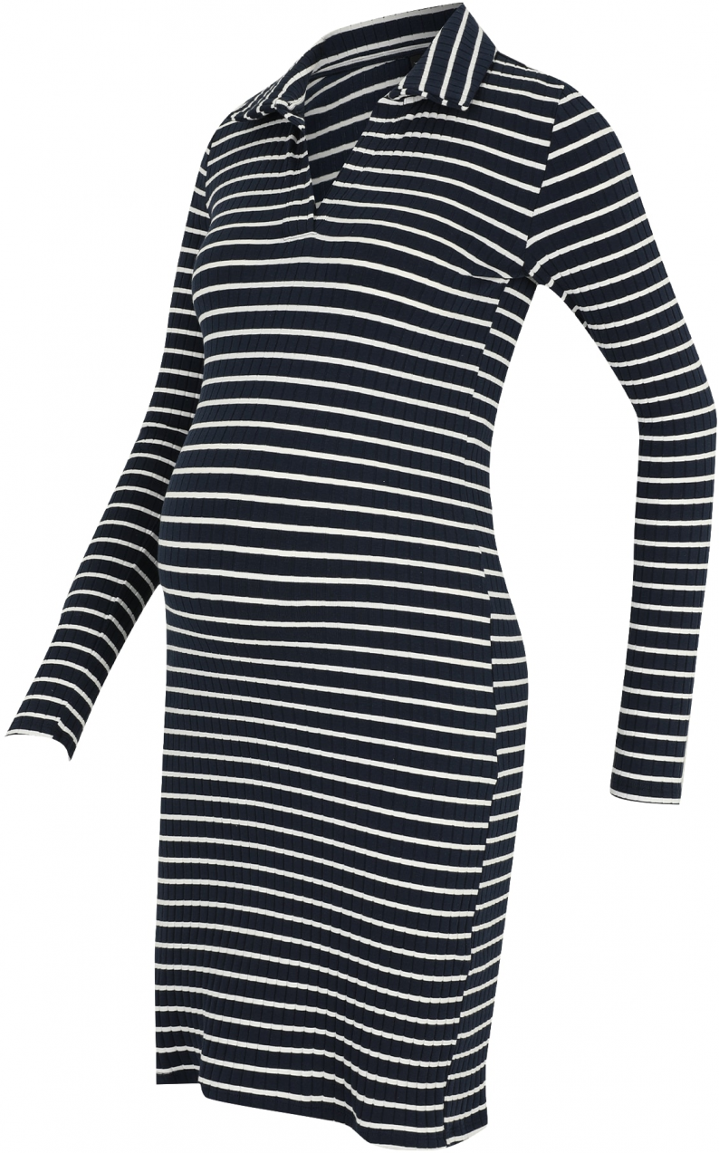 Vero Moda Maternity Šaty 'VMMSea'  tmavomodrá / biela