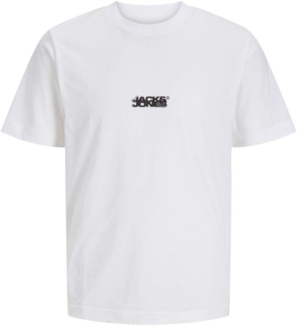 JACK & JONES Tričko 'JCOSago'  čierna / biela