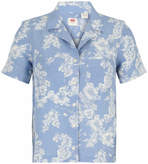 LEVI'S ® Blúzka 'SONNY CAMP'  modrosivá / biela