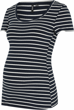 Vero Moda Maternity Tričko 'VMMSEA'  námornícka modrá / biela