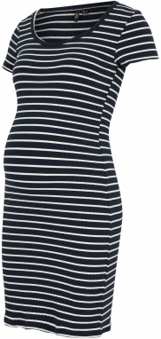 Vero Moda Maternity Šaty 'VMMSEA'  tmavomodrá / biela