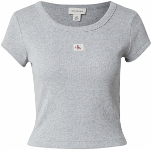 Calvin Klein Jeans Tričko  medová / svetlosivá / biela