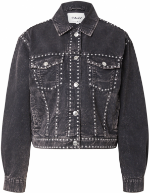 ONLY Prechodná bunda  čierny denim