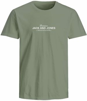 Jack & Jones Plus Tričko 'JPRBLAFERRIS'  pastelovo zelená / biela
