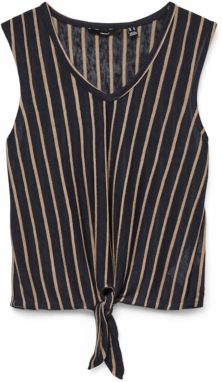 VERO MODA Blúzka 'VMLANA'  béžová / námornícka modrá