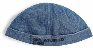 KARL LAGERFELD JEANS Čiapky  modrá denim / čierna