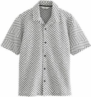 Next Košeľa  čierna / biela