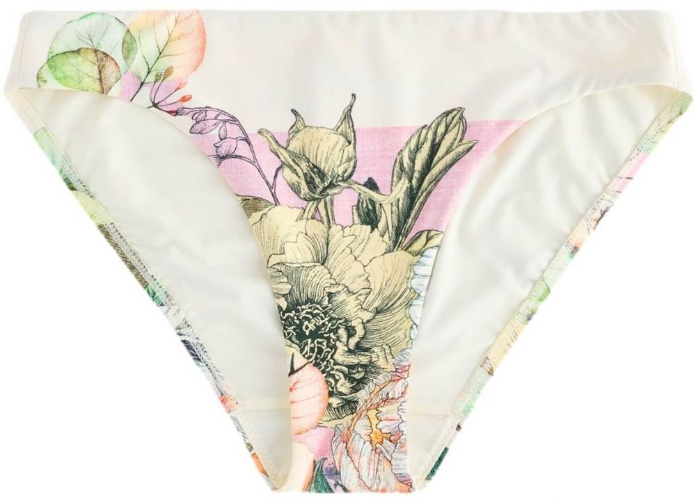 Next Bikinové nohavičky  svetložltá / jedľová / ružová / biela