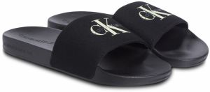 Calvin Klein Jeans Šľapky  čierna / biela