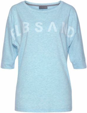 Elbsand Oversize tričko  modrá melírovaná