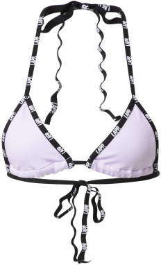 Lapp the Brand Športový bikinový top  svetlofialová / čierna / biela