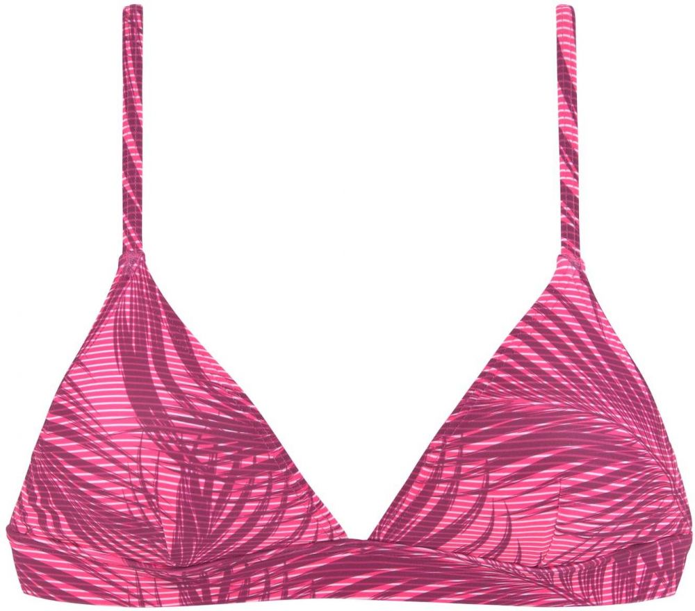 LASCANA ACTIVE Športový bikinový top  ružová / bordová / biela