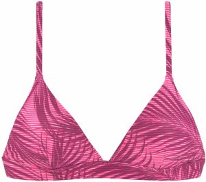 LASCANA ACTIVE Športový bikinový top  ružová / bordová / biela