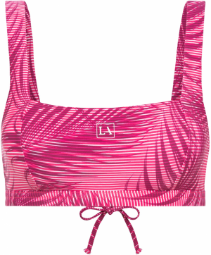 LASCANA ACTIVE Športový bikinový top  ružová / bordová / biela