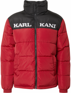 Karl Kani Zimná bunda 'Essential'  červená / čierna / biela