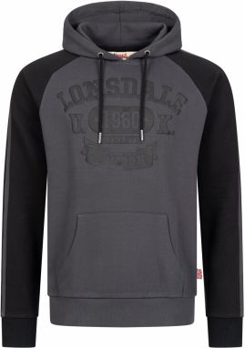 LONSDALE Mikina 'LINNFOOTS'  antracitová / tmavosivá / čierna