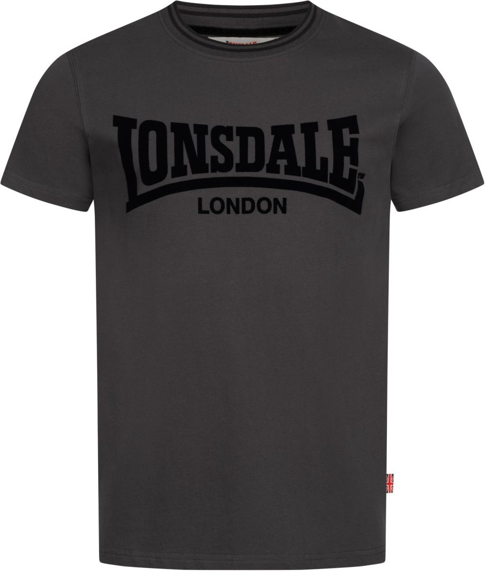 LONSDALE Tričko 'POTTERNEWTON'  antracitová / čierna