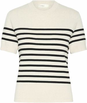 InWear Sveter 'Wallis'  čierna / biela