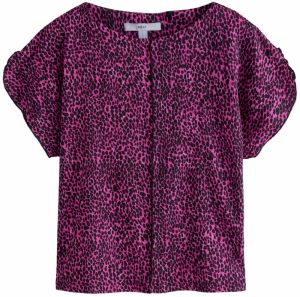 Next Blúzka  fuksia / čierna