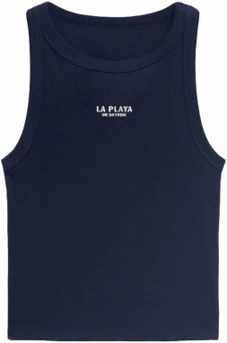 MANGO TEEN Top 'PLAYA'  námornícka modrá / biela