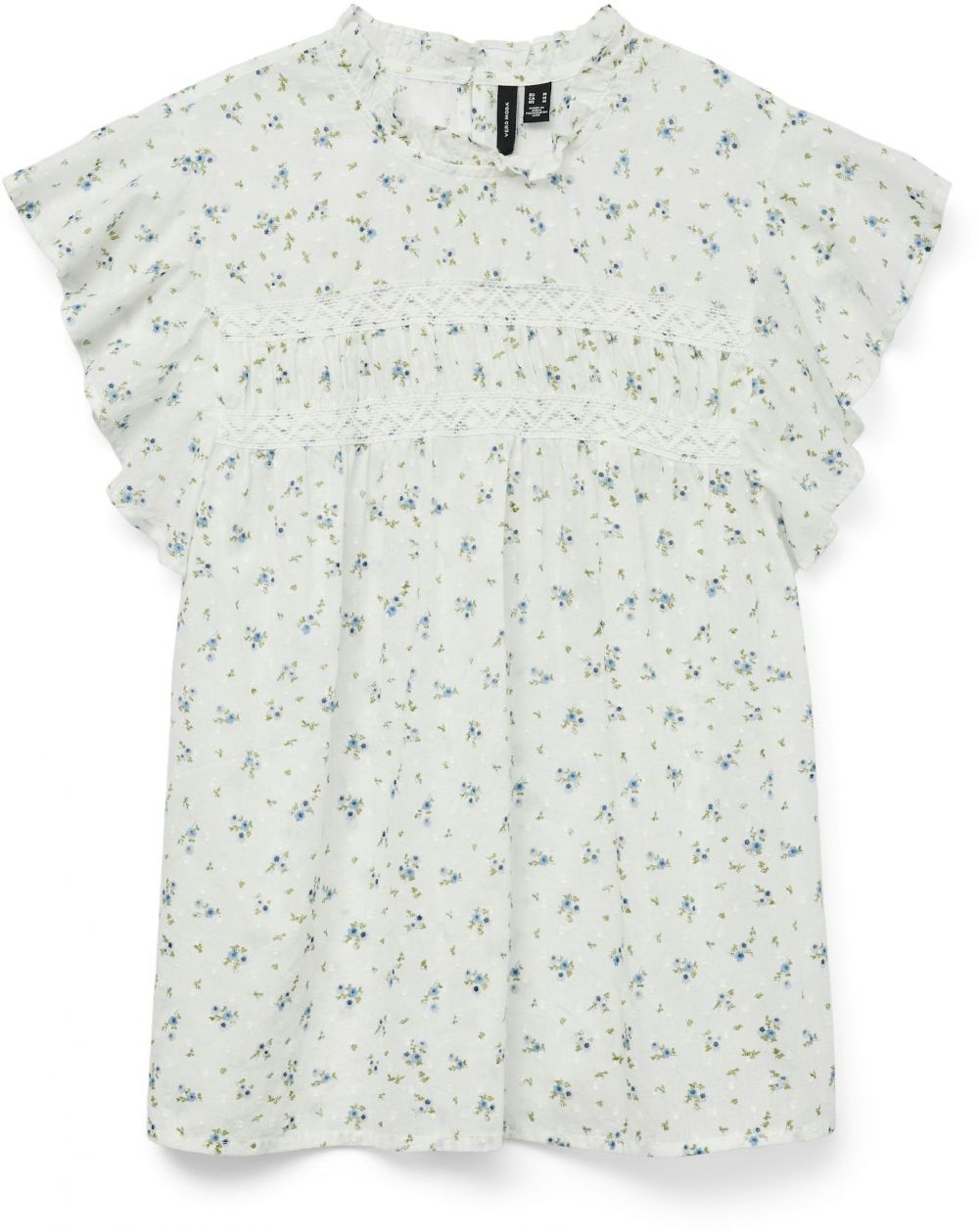 VERO MODA Blúzka 'VMTrine'  olivová / ružová / biela
