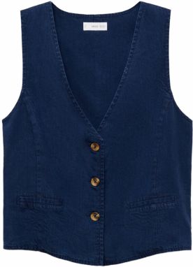 MANGO Vesta k obleku 'CRETA'  modrá denim