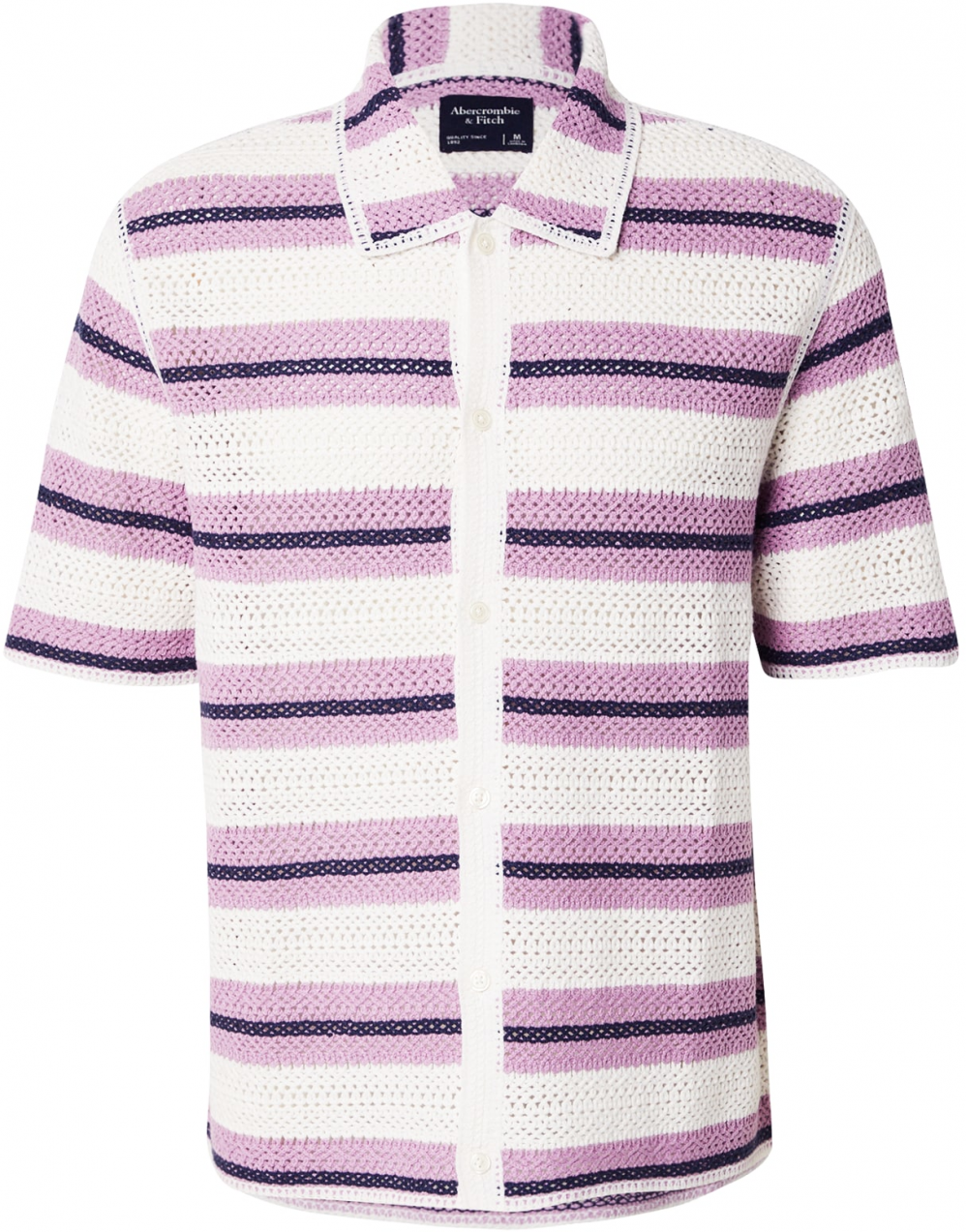Abercrombie & Fitch Kardigán  námornícka modrá / ružová / biela