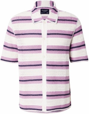 Abercrombie & Fitch Kardigán  námornícka modrá / ružová / biela