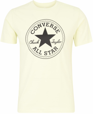 CONVERSE Tričko 'CHUCK'  svetložltá / čierna